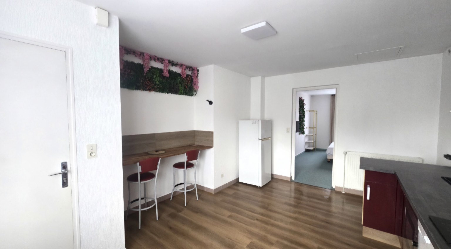 Cuisine indépendante avec espace repas de l’Appartement 2